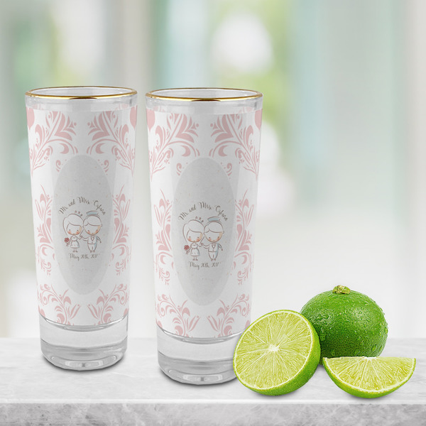 Wedding People Glass Shot Glass - 2 oz - LIFESTYLE