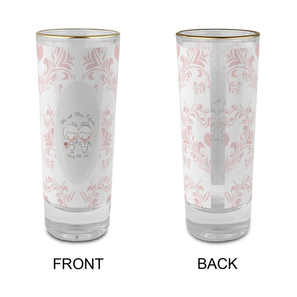 Wedding People Glass Shot Glass - 2 oz - Single - APPROVAL