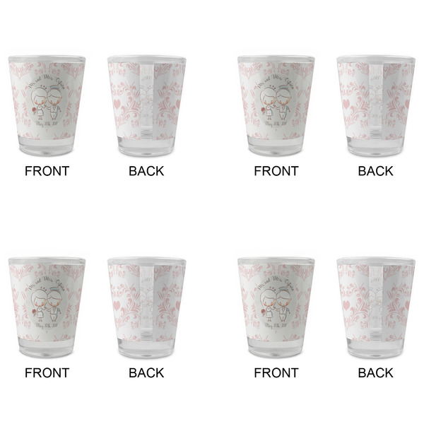 Wedding People Glass Shot Glass - Standard - Set of 4 - APPROVAL