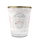 Wedding People Glass Shot Glass - With gold rim - FRONT