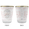 Wedding People Glass Shot Glass - with gold rim - APPROVAL