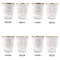 Wedding People Glass Shot Glass - with gold rim - Set of 4 - APPROVAL