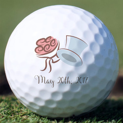 Wedding People Golf Balls - Non-Branded - Set of 3 (Personalized)