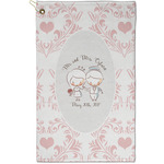 Wedding People Golf Towel - Poly-Cotton Blend - Small w/ Couple's Names
