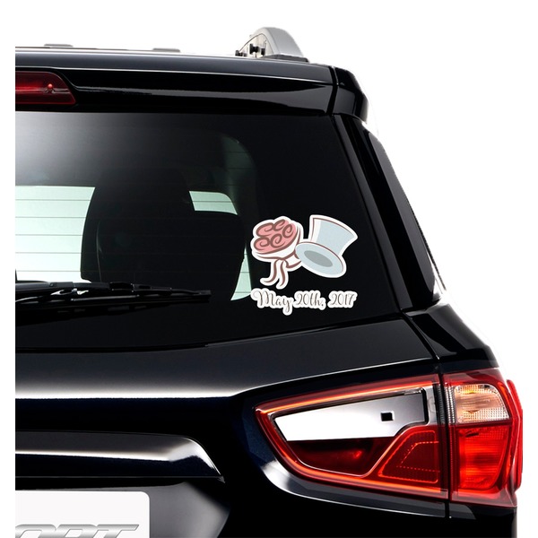 Wedding People Graphic Car Decal (On Car Window)