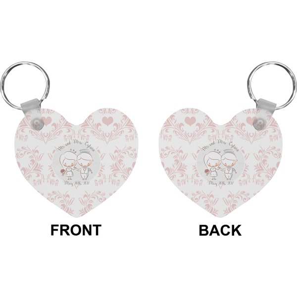 Wedding People Heart Keychain (Front + Back)