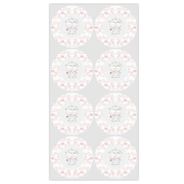 Wedding People Icing Circle - Medium - Set of 8