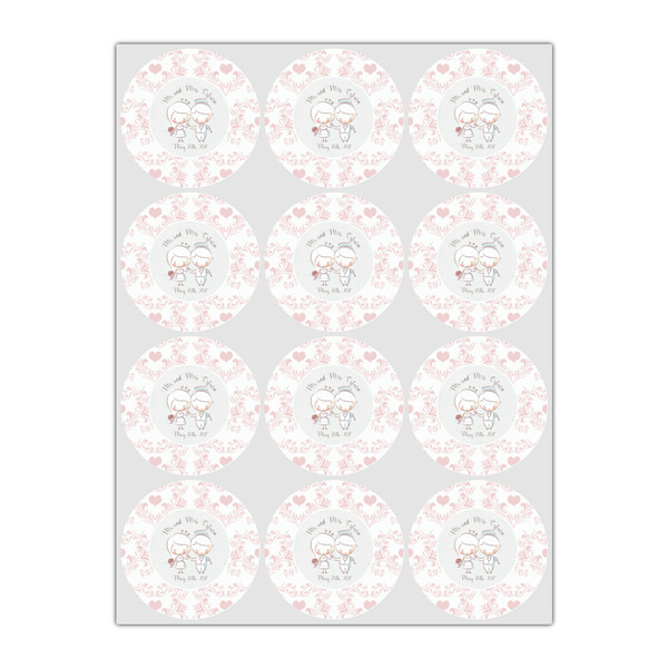 Wedding People Icing Circle - Small - Set of 12