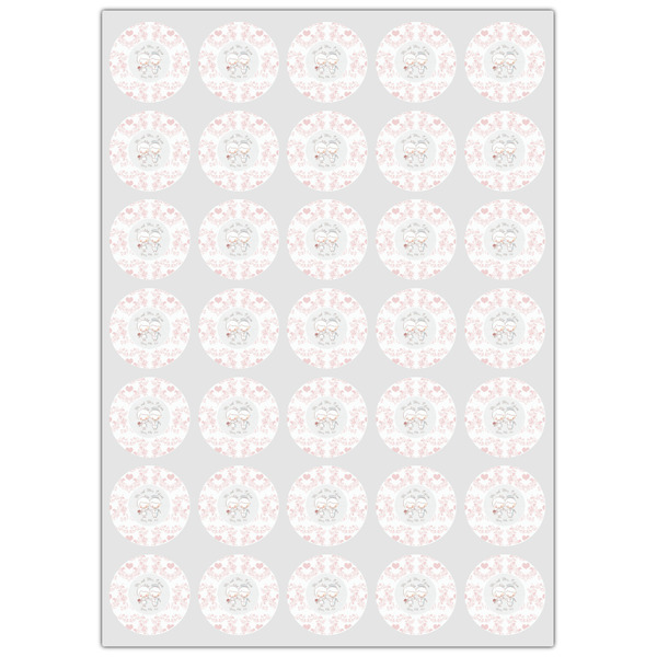 Wedding People Icing Circle - XSmall - Set of 35