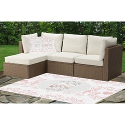 Wedding People Indoor / Outdoor Rug - Custom Size w/ Couple's Names