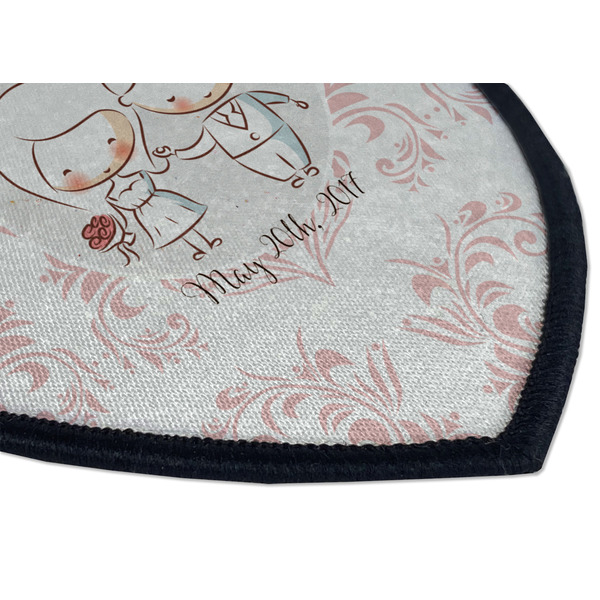 Wedding People Iron on Shield 3 Detail