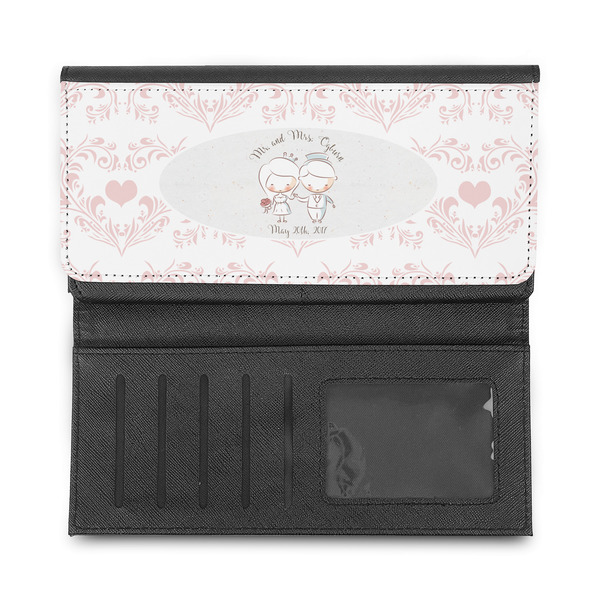 Wedding People Ladies Wallet - Half Way Open