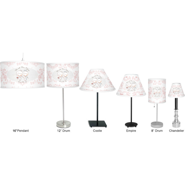 Wedding People Lamp Full View Size Comparison