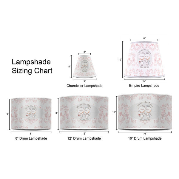 Wedding People Lampshade Sizing Chart