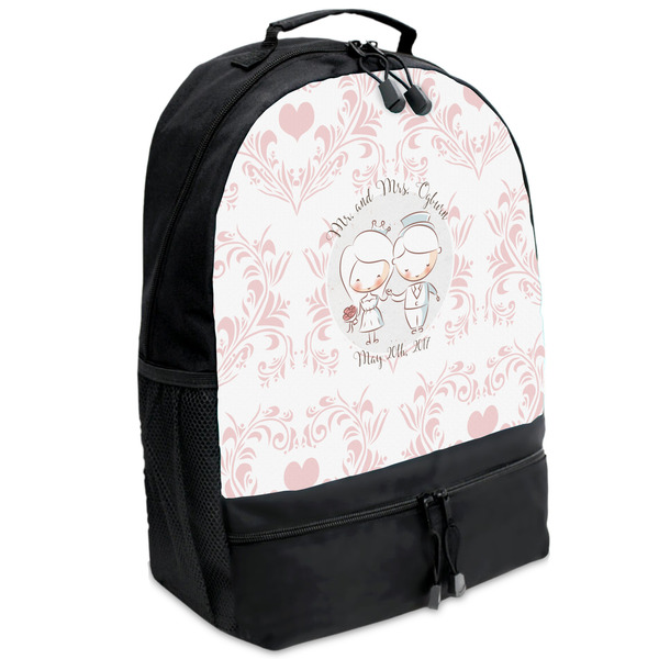 Custom Wedding People Backpacks - Black (Personalized)