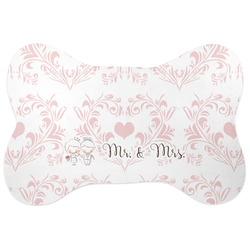 Wedding People Bone Shaped Dog Food Mat (Personalized)