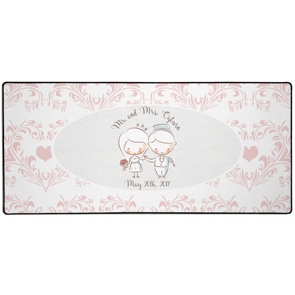 Custom Wedding People 3XL Gaming Mouse Pad - 35" x 16" (Personalized)