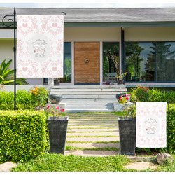 Wedding People Large Garden Flag - Single Sided (Personalized)