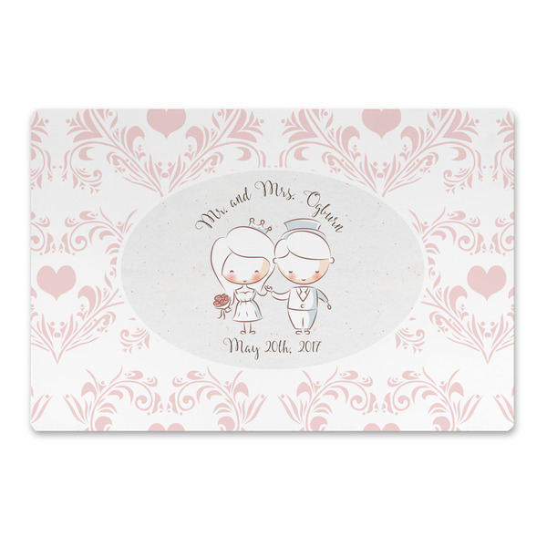 Custom Wedding People Large Rectangle Car Magnet (Personalized)