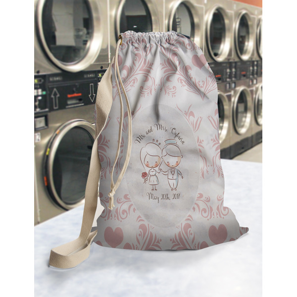 Wedding People Laundry Bag in Laundromat
