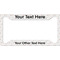 Wedding People License Plate Frame - Style A (Personalized)