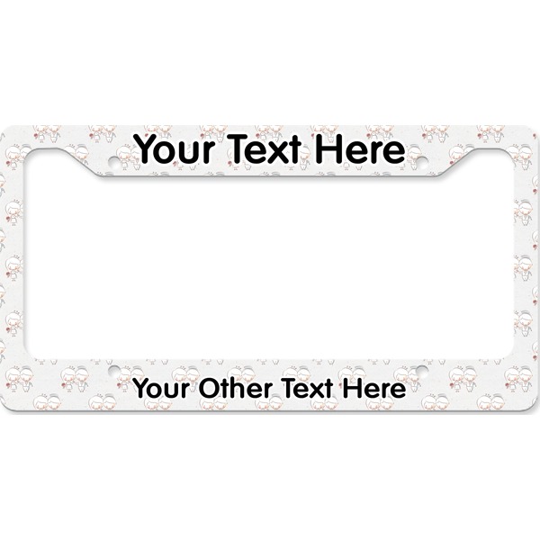 Wedding People License Plate Frame Wide