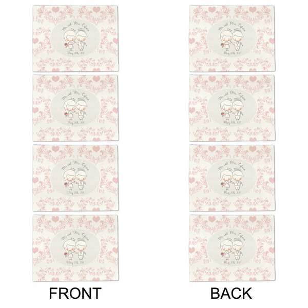 Wedding People Linen Placemat - APPROVAL Set of 4 (double sided)