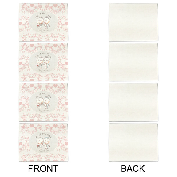 Wedding People Linen Placemat - APPROVAL Set of 4 (single sided)