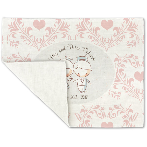 Wedding People Linen Placemat - Folded Corner (single side)