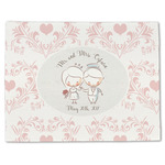 Wedding People Single-Sided Linen Placemat - Single w/ Couple's Names