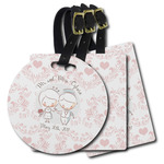 Wedding People Plastic Luggage Tag (Personalized)