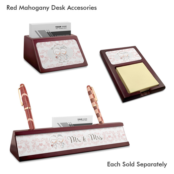 Wedding People Mahogany Desk Accessories