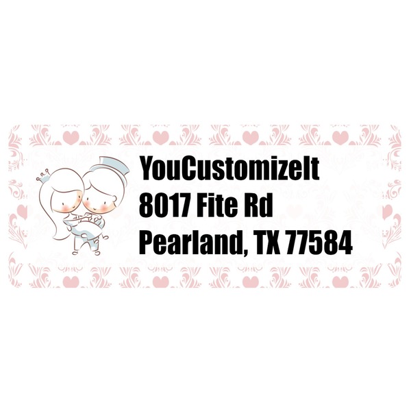 Custom Wedding People Return Address Labels (Personalized)