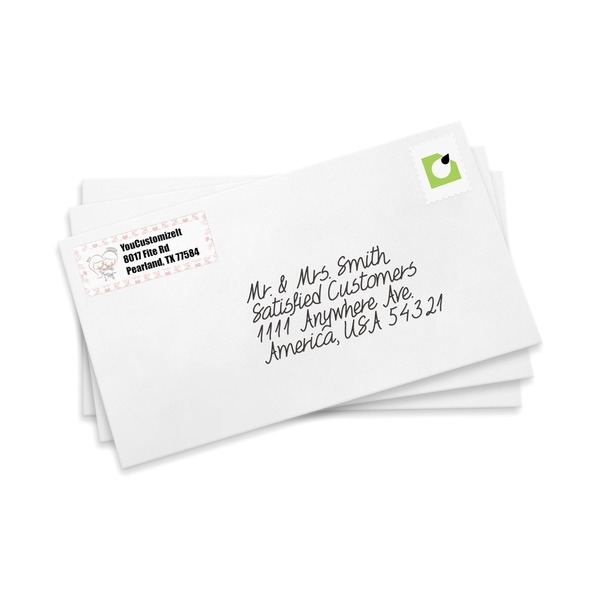 Wedding People Mailing Label on Envelopes