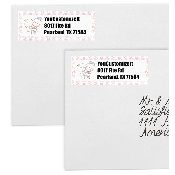 Wedding People Mailing Labels - Double Stack Close Up
