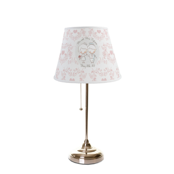 Wedding People Poly Film Empire Lampshade - On Stand