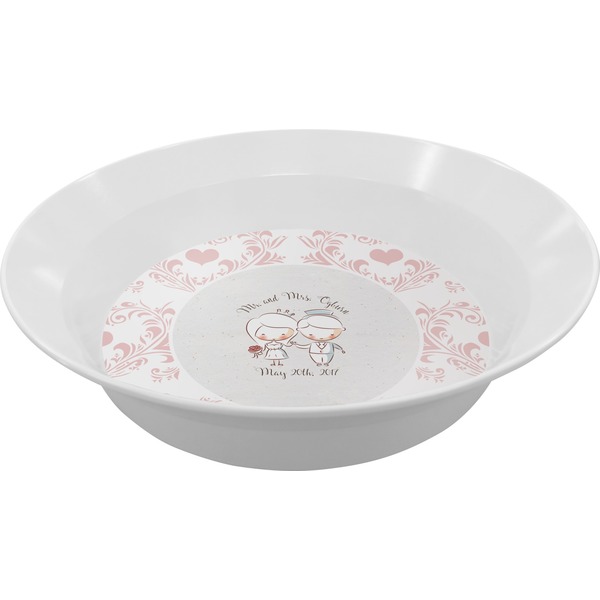 Custom Wedding People Melamine Bowl - 12 oz (Personalized)