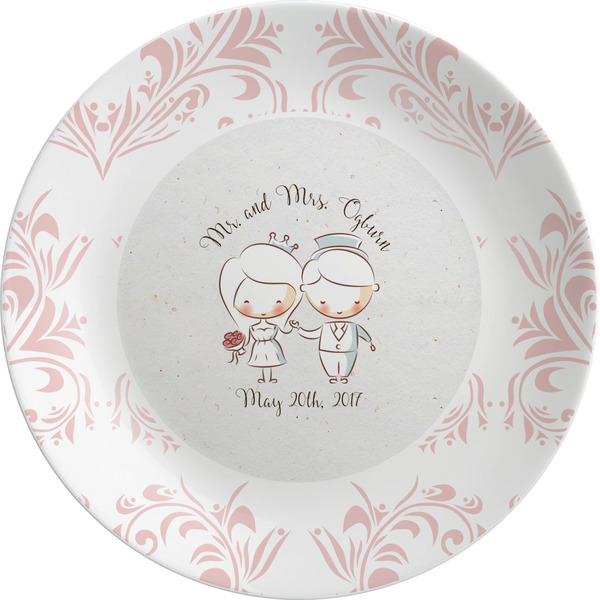 Custom Wedding People Melamine Plate (Personalized)