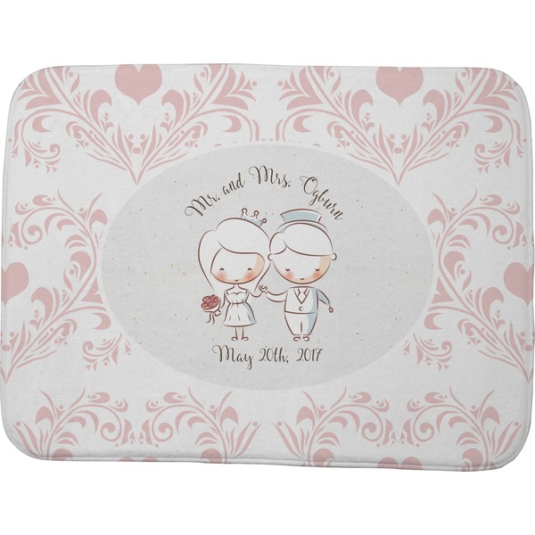 Custom Wedding People Memory Foam Bath Mat - 48"x36" (Personalized)