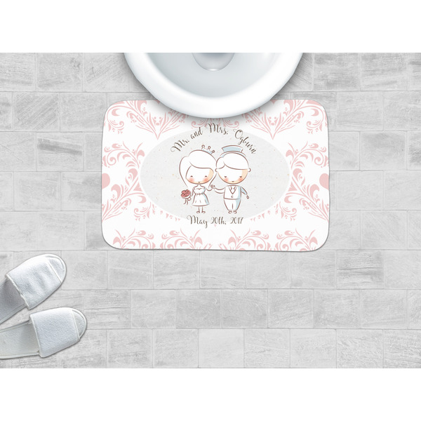 Wedding People Memory Foam Bath Mat - LIFESTYLE
