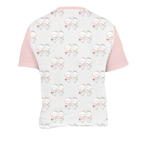 Wedding People Men's Crew Neck T Shirt Medium - Back