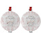 Wedding People Metal Ball Ornament - Front and Back