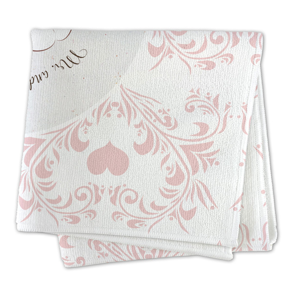 Wedding People Microfiber Dish Rag - FOLDED (square)