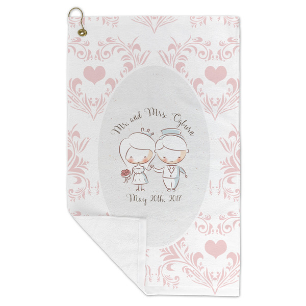 Wedding People Microfiber Golf Towels - FOLD