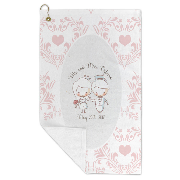 Wedding People Microfiber Golf Towels - FOLD