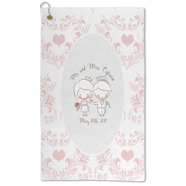 Custom Wedding People Microfiber Golf Towel (Personalized)