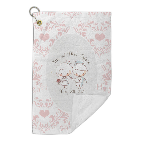 Wedding People Microfiber Golf Towels Small - FRONT FOLDED