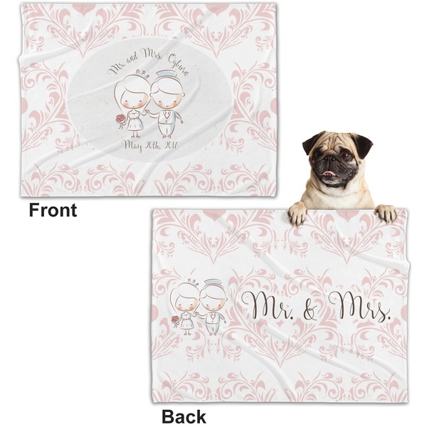 Wedding People Microfleece Dog Blanket - Regular - Front & Back
