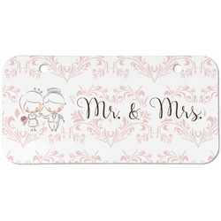 Wedding People Mini/Bicycle License Plate (2 Holes) (Personalized)