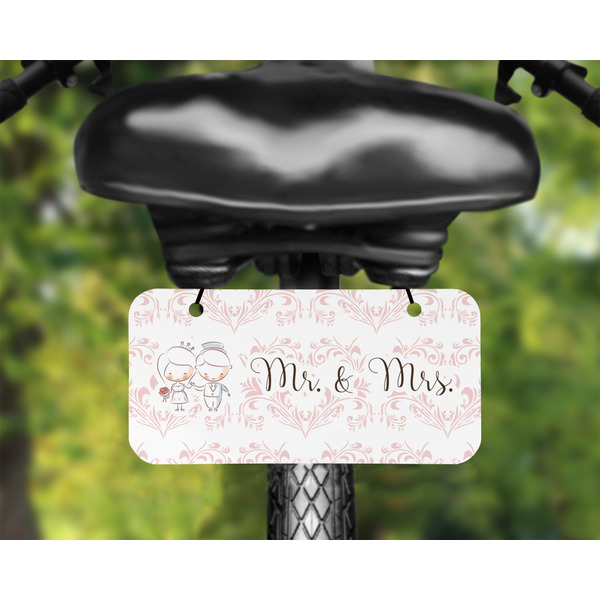 Wedding People Mini License Plate on Bicycle - LIFESTYLE Two holes